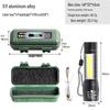 MengPao Outdoor Portable Rechargeable LED Telescopic Zoom Flashlight