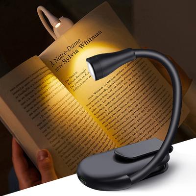 1PC New Book Light USB Rechargeable Portable 3 Color Reading Light Book Lamp for Reading In Bed Book Lover Gifts LED BookLight