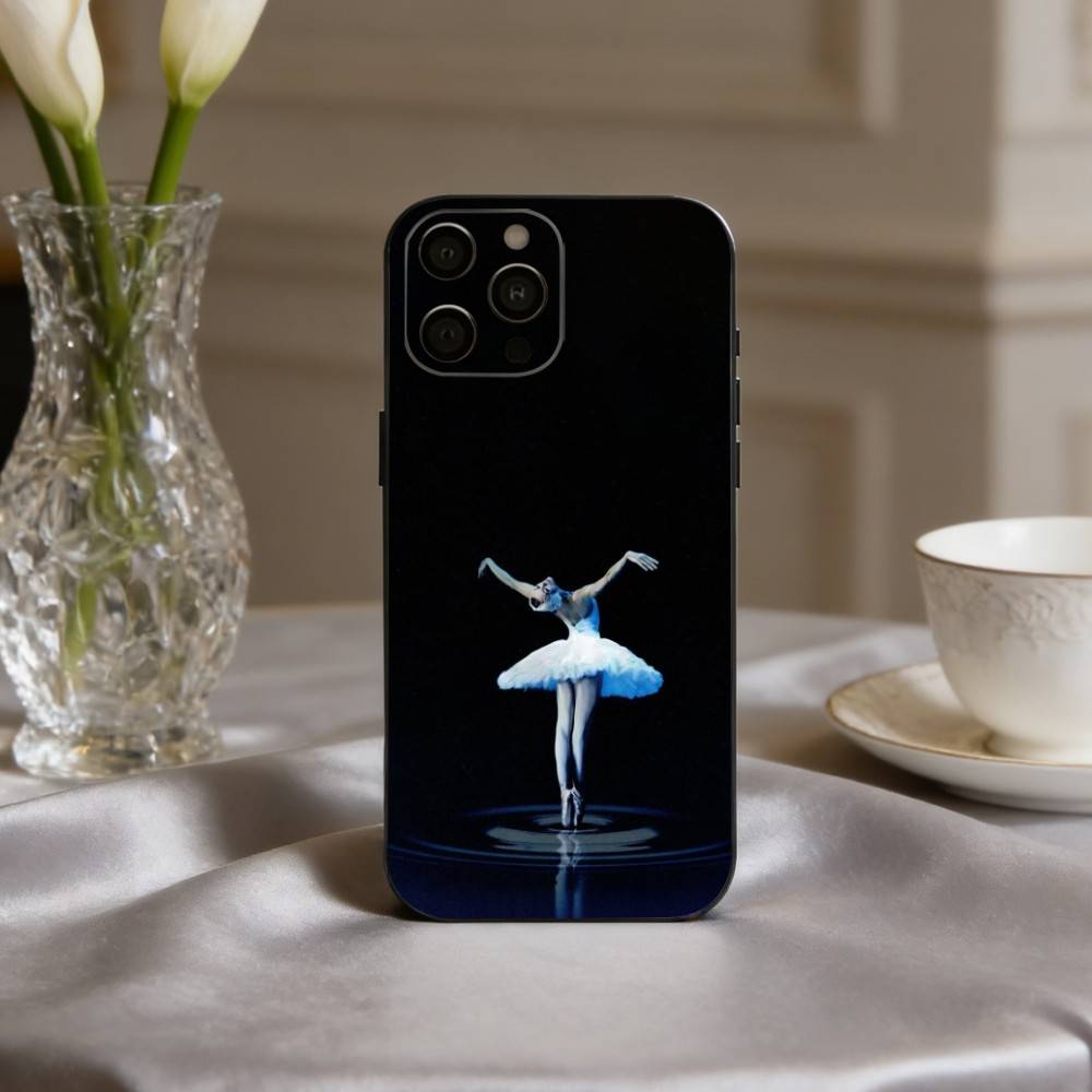 B-Ballerina Art B-Ballet Phone Case For iPhone 17,16,15,14,13,12,11 Plus,Pro Max,XS,Soft Silicone Black Cover