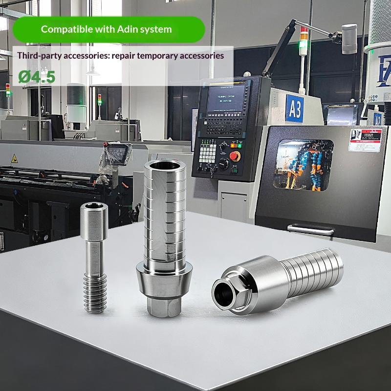 For Adin Temporary Abutment Dental Implantstraight Cylindrical Titanium Oem Odm Prosthesis Lab Screw Retained Parts