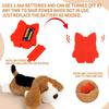 Puppy Heartbeat Toy with Realistic Heartbeat Sound and Heat Pack Comforting Sleep Aid for Newborn Puppies Anxiety Relief