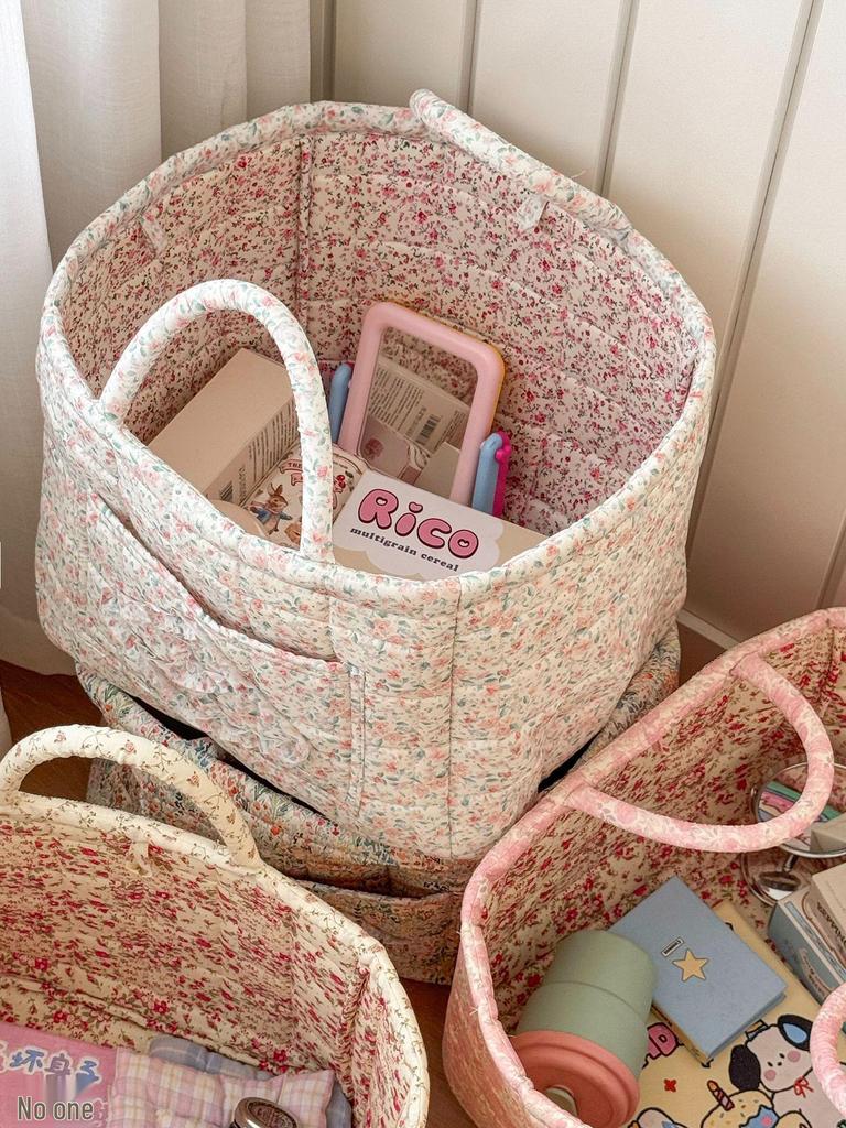 Foldable Floral Laundry Hamper: Lightweight, Portable, and Multi-use Storage Basket