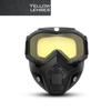 Motorrad Gesichtsmaske Brille UV400 Staubschutz Windschutz Fahrbrille