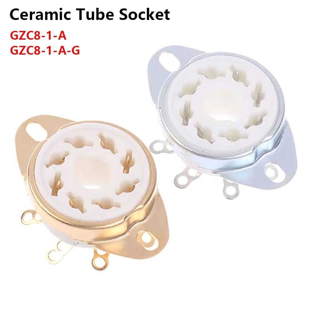 1Pcs Octal Valve Base GZC8-1-A GZC8-1-A-G for EL34 KT88 6V6 6L6 6550 GZ34 5AR4 274B Audio Amplifier