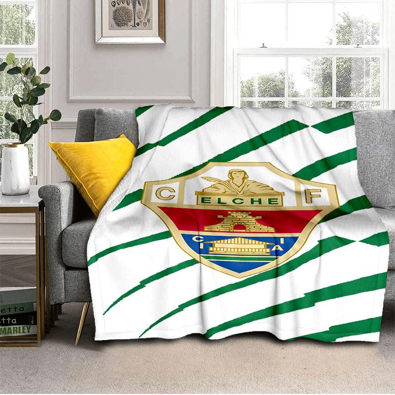 Football Elche Crest Design Blanket Lightweight Ideal Bedding Blanket Perfect for Travel, Camping, Living Rooms, Offices, Sofas, Fan Christmas gift