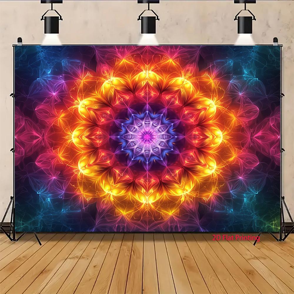 2D Plane Flame-shaped Flower Petal Decoration for a Mysterious Universe Theme Suitable for Indoor Parties Polyester Fiber