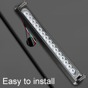 1PCS 15 LED Universal Trailer Light Bar 12-24V Brake Light with Sequential Flow Signal Turn Signal Lights for Truck Pickup Boat