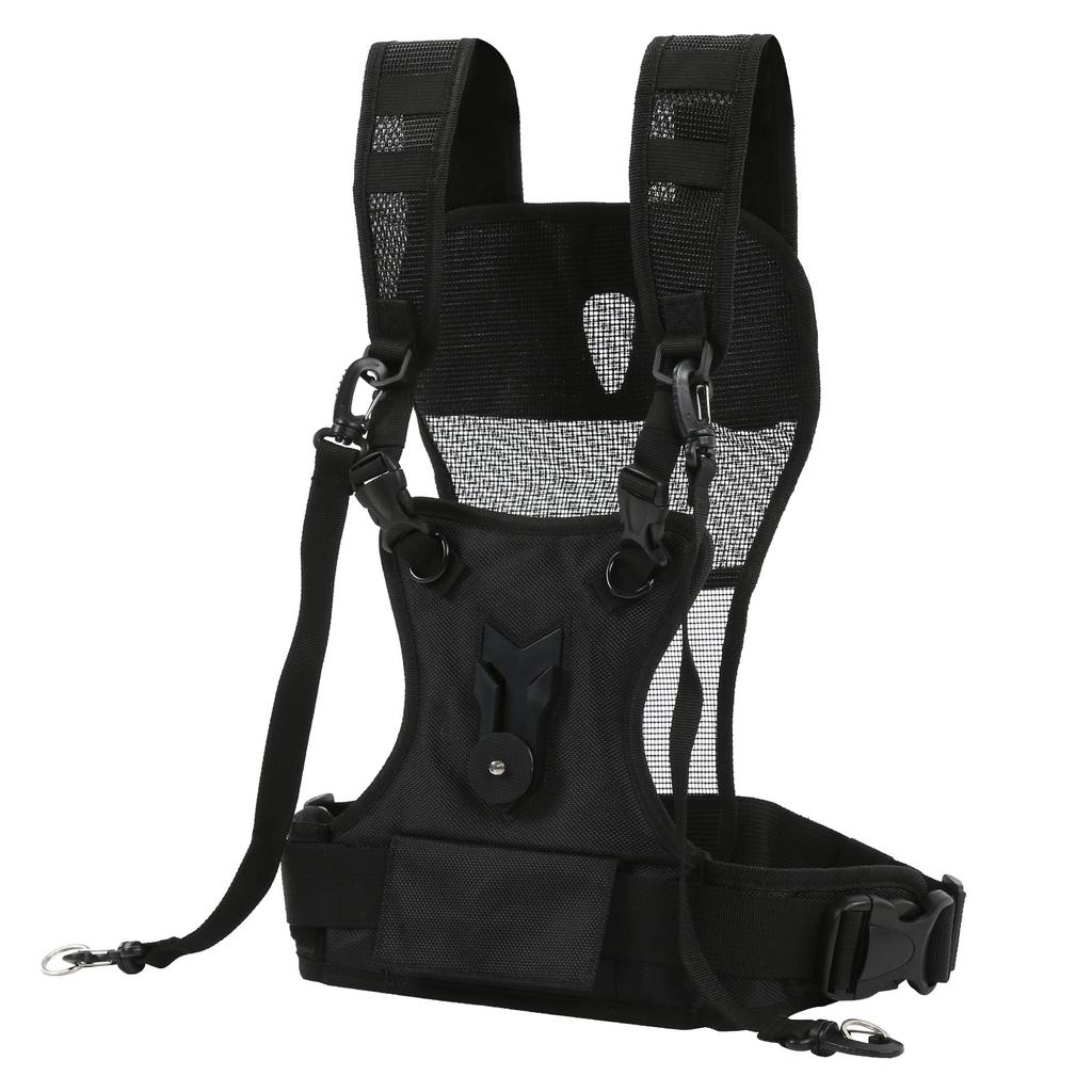 Dual Camera Strap Nylon Durable Comfortable Breathable Adjustable Multi Carrier Chest Harness