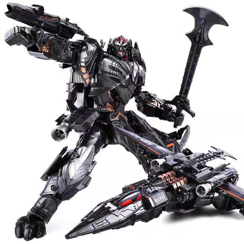 

Alloy Transforme Toys Wei Knight Megatro Optimus Commander 2 in 1 Plane Car Robot Model Detailed Action Figures Collectible Gift білий