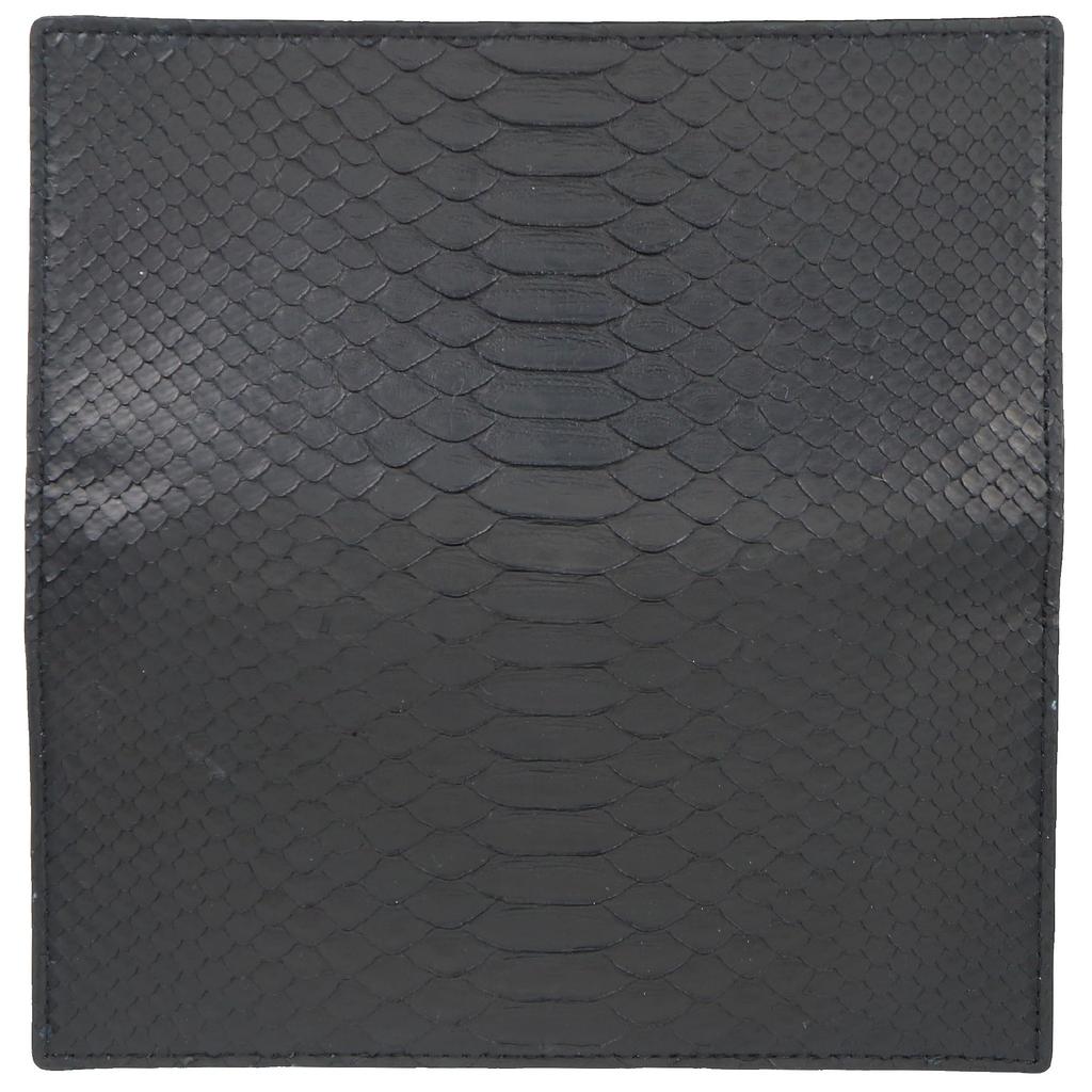 Black Diamond Python Snakeskin Long Wallet for Men and with coin large card and Easy to A slim wallet from a popular believed to enhance financial