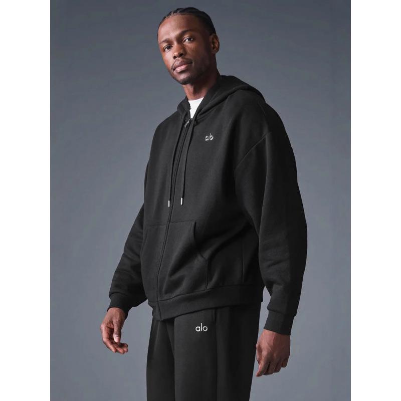 

Heavyweight Fleece Lettered Hooded Sweatshirt - Unisex Autumn/Winter Loose Cardigan L чёрный