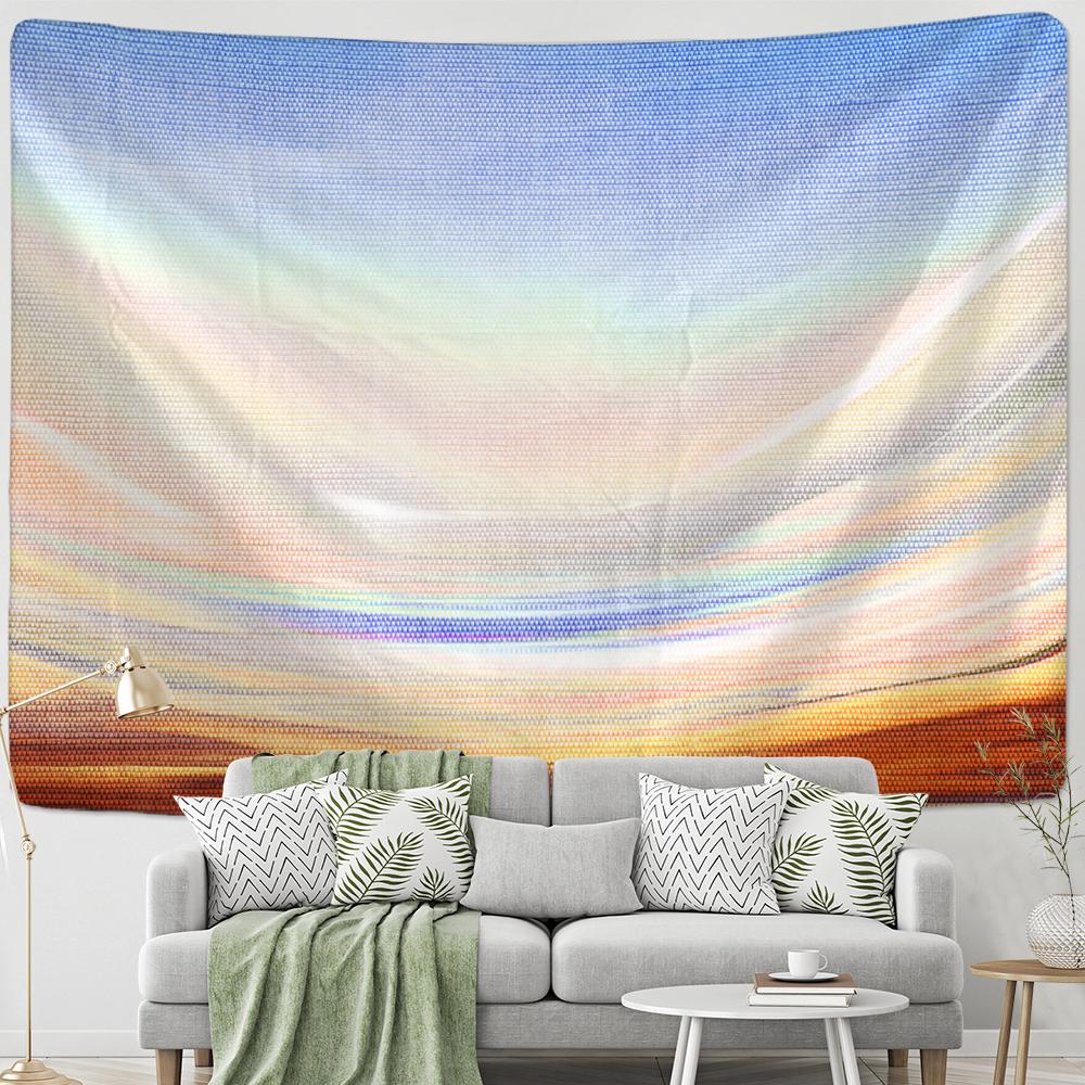Vertigo Pictură în Ulei Linie Tapiserie Agățată de Perete în Stil Nordic Boem Artă Psihedelică Decor Cameră Cămin
