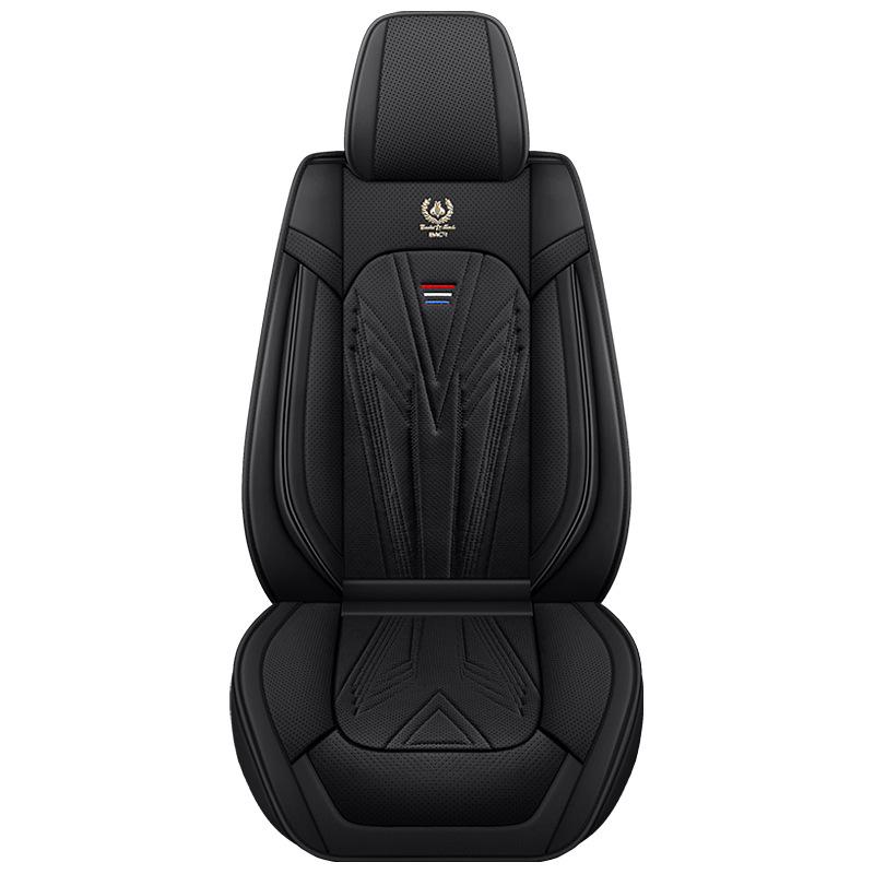 Universal Nappa Leather Car Seat Cushion - Full Coverage & Comfortable, Fits Five-Seat Cars for All Seasons