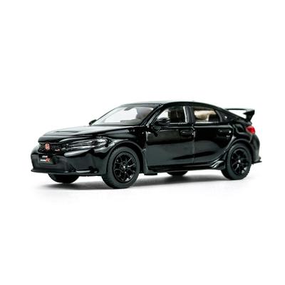 PAUDI MODEL 1/64 Diecast Model Car 2023 Honda Civic TYPE-R FL5 Black