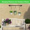 DOUBFIVSY Hanging Planters for Indoor Plants Plant Hanger, Adjustable Hanging Window Planter Hanging Wall Planter for Garden, 25in Plant Shelves