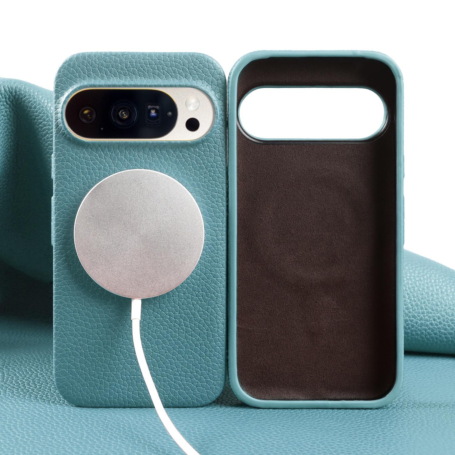 

Litchi Genuine Leather Case For Google Pixel 10 Pro XL 9pro 9A 7Pro 6 Luxury For Magsafe Magnetic Phone Cover Back Protect Coque Google Pixel 8 Pro