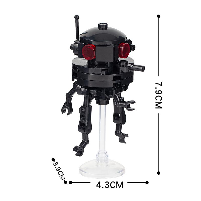 MOOXI Movie Space Wars Robot Serie MOC Model Brick DIY Diorama Adult Children Toy Building Block Sets Montessori Gift Decoration