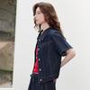 Women's Retro Cotton Linen Denim Shirt