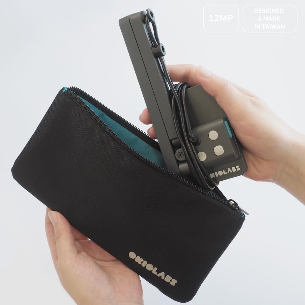 OKIOLABS OKIOCAM S2 Pro USB Document Projector 4K 13 Million Pixel 10cm Shooting Compatible with PC Mac iPad LED Online Class Zoom Video Conferencing