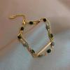 1pc Vintage Double Layer Bracelet, Simple Green Bracelet, Delicate Elegant Fine Jewelry, The Perfect Gift for Couple/Women