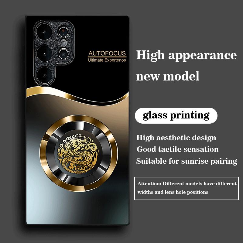 Gradation Business Exquisite Luxury High-end PhoneCase Glass PhoneCase for Samsung Galaxy S26 S25 S24 S23 S22 S21 FE,Ultra,Plus