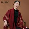 PLAYSISTER High-End Embroidered 100% Wool Shawl Scarf