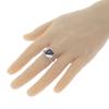 No Brand  #18(JP Size) Ring Black K18 White Gold Mens