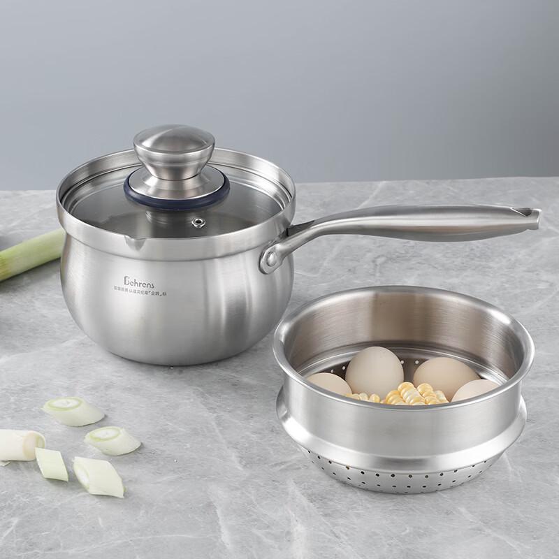 Berens 304 Stainless Steel Baby Milk Pot with Steamer