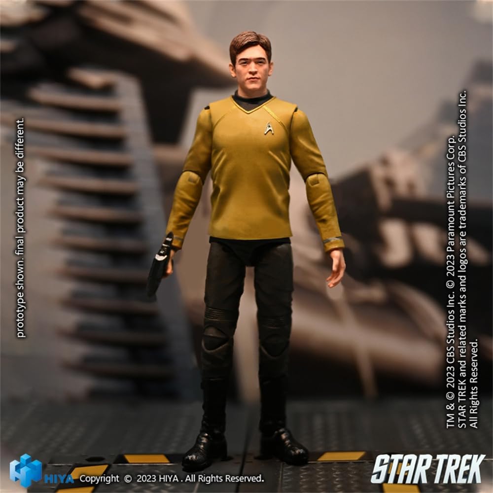 HiPlay HIYA 1/18 Scale EXQUISITE MINI Series Star Trek Sulu EMS0259 Movable Action Figure with Accessories, Full Set
