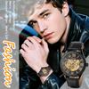 Automatic Men's Watch with Luminous Hands and Genuine Leather Strap: Waterproof, Mechanical, Analog Display, Roman Numerals, Durable, Reliable,