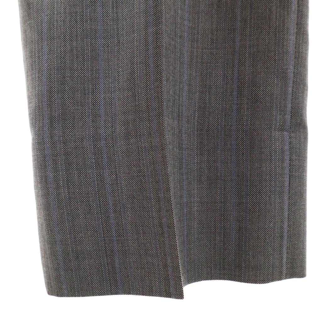 Gucci Wool Striped Pattern Suit Setup 46R Gray Men's Used