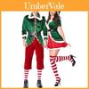 Costume de fête de Noël vibrant avec costume d'aide du Père Noël en velours doux