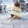Cute Winter Unisex Baby & Toddler Windproof Fleece Lined Earflap Beanie Hats with Pompom Knit Polyester/Cotton Warm Daily Wear