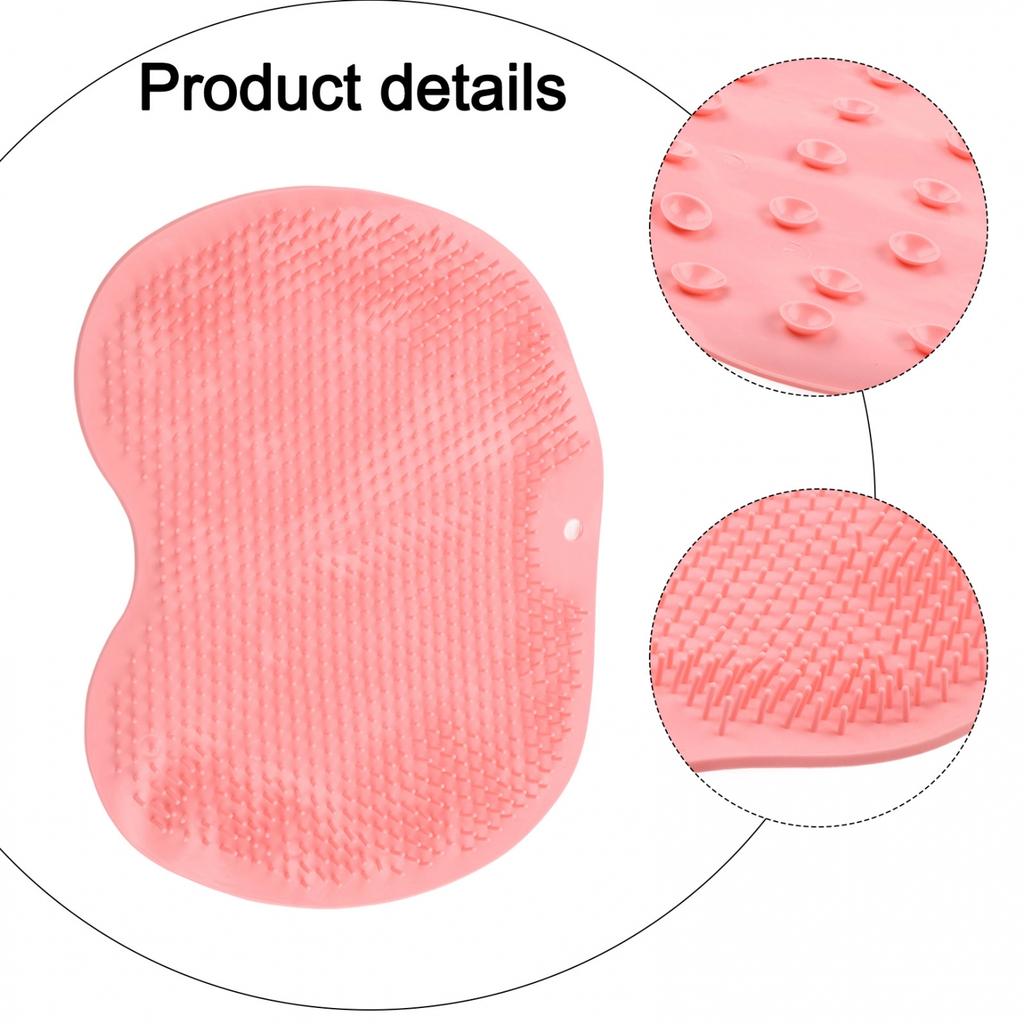 Effortless Silicone Bath Scrubber for Back and Foot Easy to Clean and Store