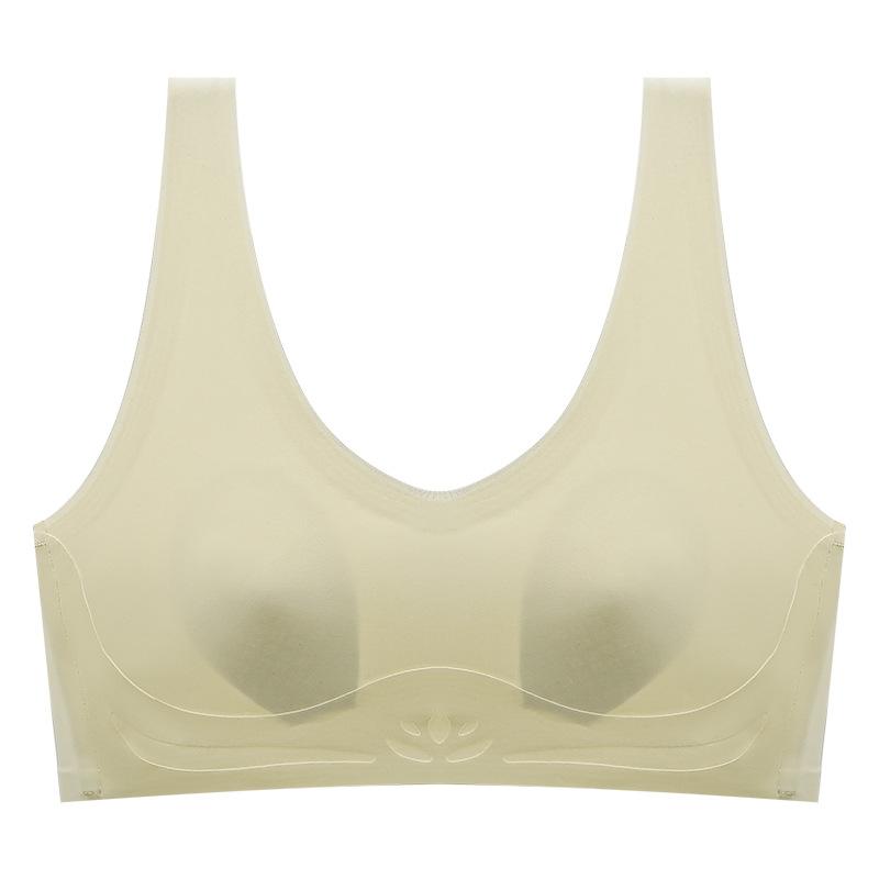 

Летнее, Тонкое, Бесшовное нижнее белье, Женское, Топ, На косточках, Бюстгальтер, Летнее, Ледяной шелк, Охлаждающее ощущение, Дышащий бюстгальтер 2XL size [135-77.5 kg]