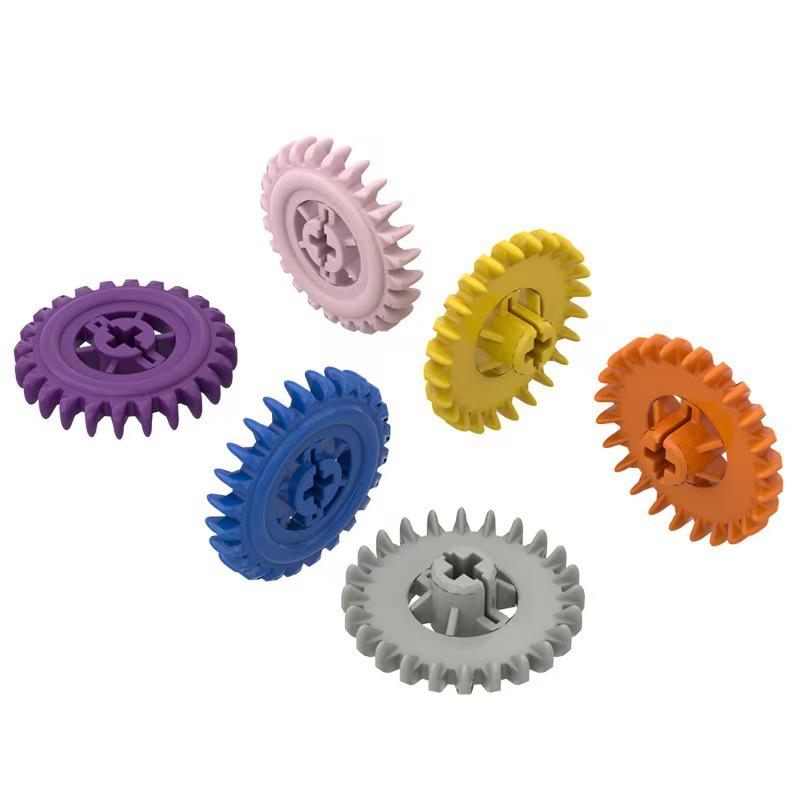 Compatible 24-Tooth Crown Gear for Lego 3650 MOC Building Blocks