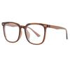 Fashion Black Frame Anti-blue Glasses Men's Ultra-light Square Big Face Thin Trend Plain Light Glasses Frame Trendy Women