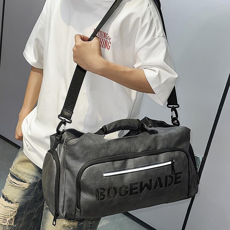 Tide cool locomotive fashion leisure travel bag large capacity outdoor sports fitness shoulder messenger bag