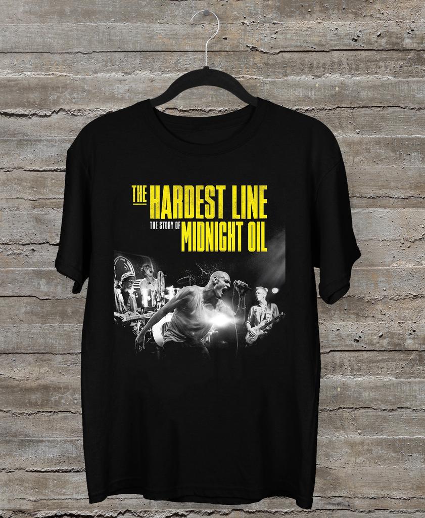 NOUVELLE Huile de Minuit - La Ligne la Plus Dure 2024 T-shirt Noir Toutes Tailles OB114