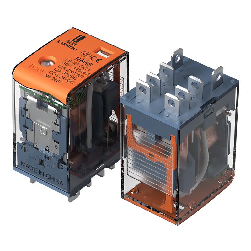 Lanbo J21A Series Relay: 8/14-pin, 220V/12V/24V, LED Indicator, Durable
