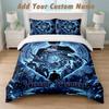 Bedding Set 1 Duvet Cover 2 Pillowcases Solo Leveling Print Soft Bed Linen Bedroom Decor