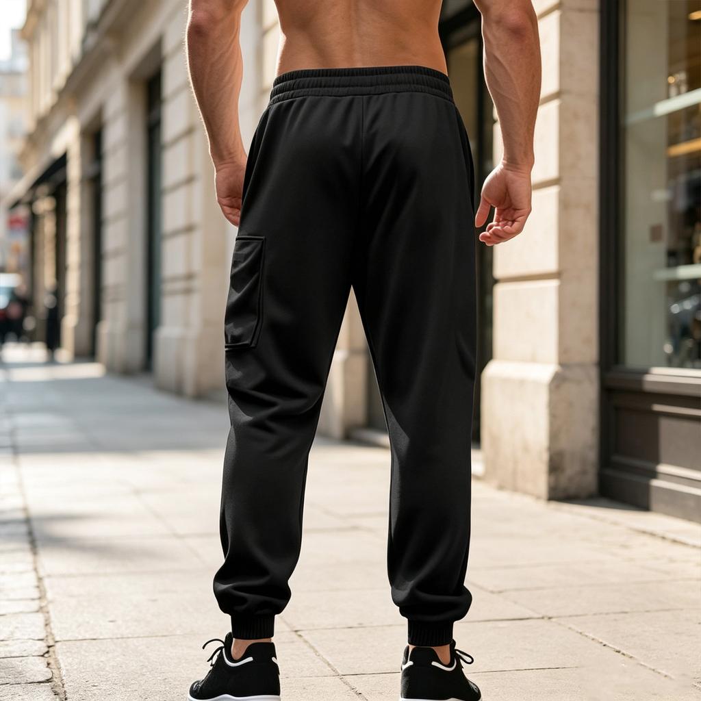 Herren-Jogginghose in Übergröße, Lässige Sport-Jogginghose für den Weg zur Arbeit, Herbst und Winter