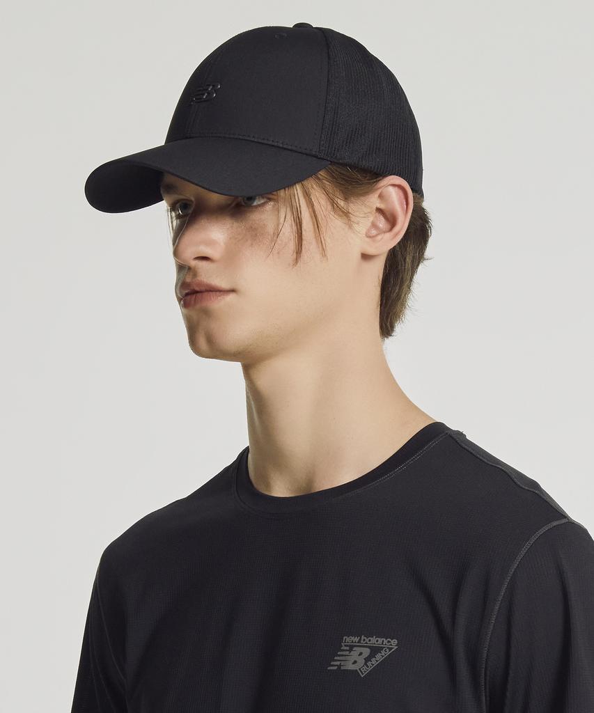 Nyuballanseu Nbgdgf2202 / Frozen Mesh Structure Ball Cap (Black)