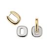 18K Gold-Plated Irregular Geometric Earrings with Retained Gold Color