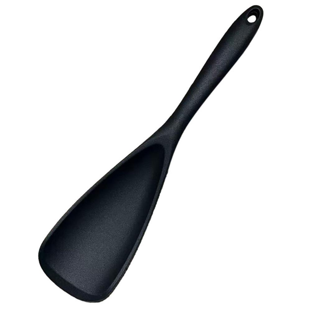 Non Stick Silicone Stirring Spoons Heat Resistant Baking Cookware Premium Cooking Spoons Serving чёрный