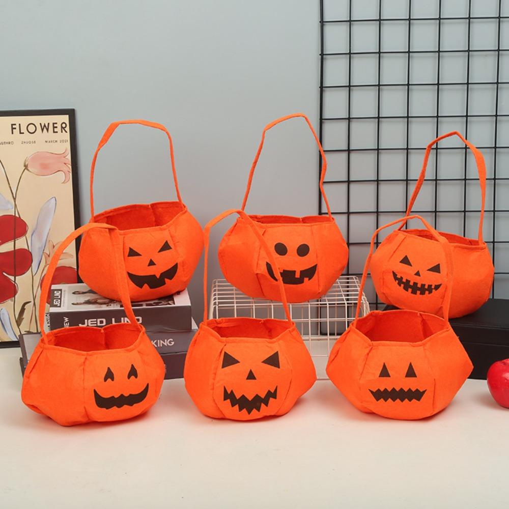 Gifts Pouch Halloween Candy Bag Cloth Pumpkin Candy Bag Kawaii Pumpkin Bag  Kids