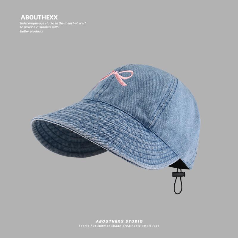 Bow Embroidered Baseball Cap With Sunshade And Breathable Cotton For Teens And Adults
