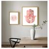 Wall Painting Decoration Picture Modern Room Decor Yoga Art Print Rose Gold Wall Art Flower of Life Poster Hamsa Canvas Painting