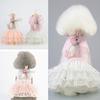Dog Dress Soft Stretchy Cotton Sweet Rabbit Pattern Dog Clothes for Party