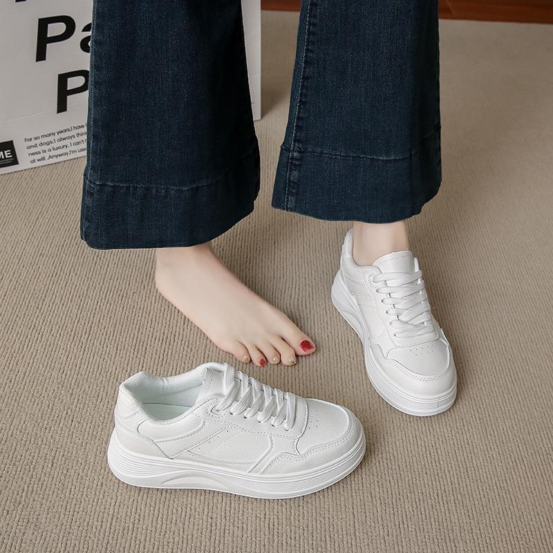 Autumn New Breathable Little White Shoes Female Students Platform Versatile Casual Sports Board Shoes